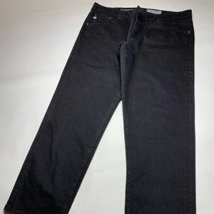 AG ED Denim Ex-Boyfriend Slouchy Slim; Womens 32R; Black